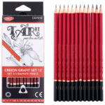 Set creioane 12 bucati 2H-8B Daco