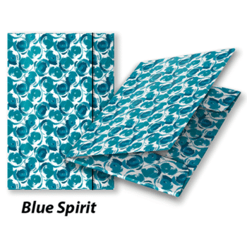 Mapa carton cu elastic A4 - Blue Spirit