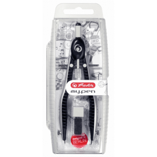 Compas cu setare rapida Herlitz My Pen - negru