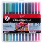 Pix liner si pensula Pensuliner 24 culori Daco