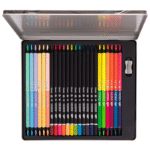 Creioane colorate cutie metalica Daco 24 buc 36 culori