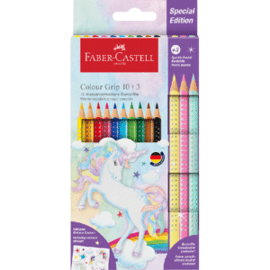 Creioane colorate Faber Castell Grip Unicorn 10+3 culori