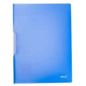 Mapa plastic cu clips A4 Daco - Albastru