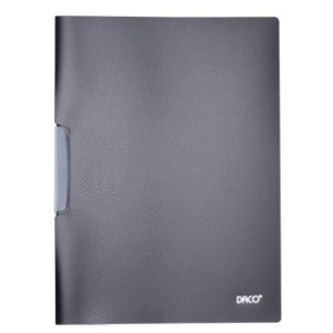 Mapa plastic cu clips A4 Daco - Negru