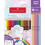 Creioane colorate Faber Castell Unicorn 18+6 culori