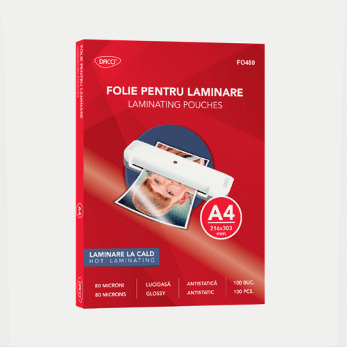 Folie laminare Daco A5 80 microni lucioasa 100 buc