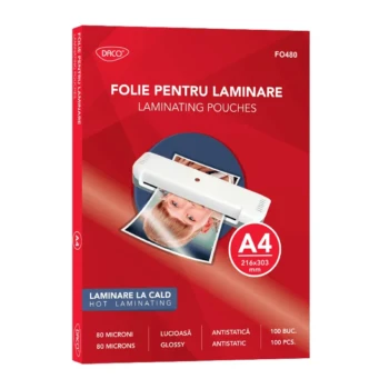 Folie laminare Daco A4 80 microni lucioasa 100 buc