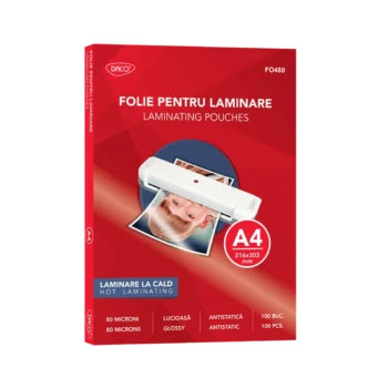 Folie laminare Daco A5 80 microni lucioasa 100 buc