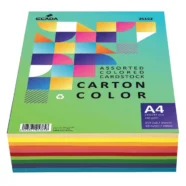 Carton colorat asortat Ecada A4 160g 10 culori 250 coli