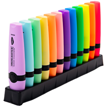 Marker evidentiator Daco 12 culori