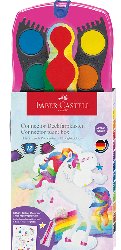 images Acuarele Faber Castell Connector Unicorn 12 culori