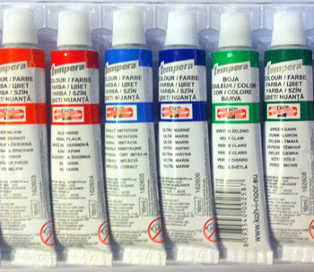 acuarele tempera koh i noor tuburi