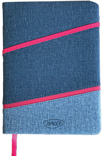Agenda nedatata A5 160 pagini Daco AN502R - rosu