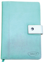 Agenda nedatata A5 160 pagini Daco AN511 - maro deschis, roz, turcoaz