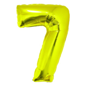 Balon folie cifra 7 Auriu