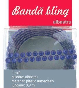 Banda bling - albastra