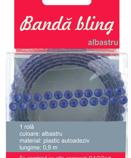 Banda bling - albastra
