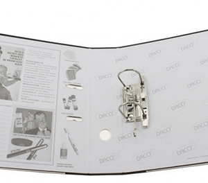 Biblioraft plastifiat 7.5 cm Daco Albastru