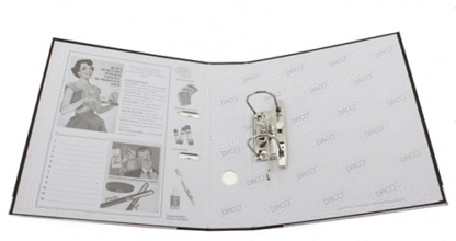 Biblioraft plastifiat 7.5 cm Daco Rosu