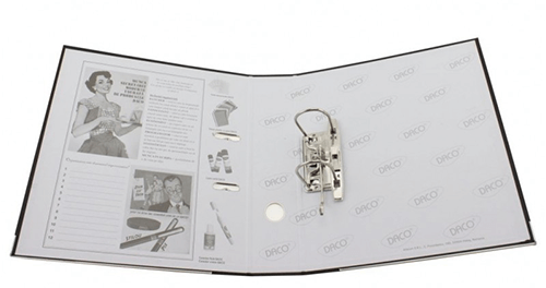 Biblioraft plastifiat 7.5 cm Daco Verde