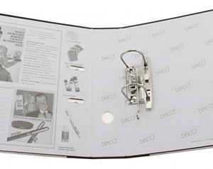 Biblioraft plastifiat ingust 5 cm Daco Galben