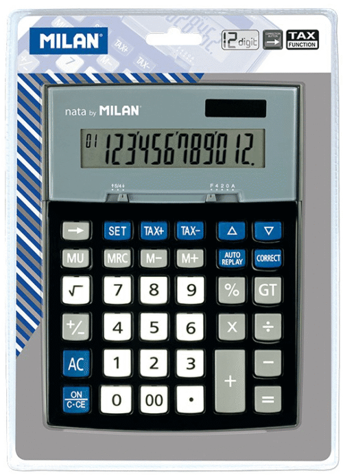 Calculator de birou cu corectare Milan 153012-TAXA