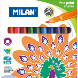 carioci milan 12 culori varf fin