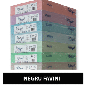 Carton colorat A4 160g Favini - negru
