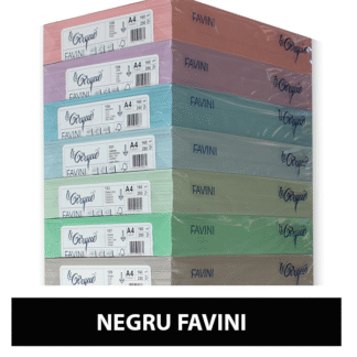 Carton colorat A4 160g Favini - negru