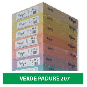 Carton colorat A4 160g Favini 207 - verde padure