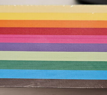 Carton colorat asortat Ecada A4 160g 10 culori 250 coli