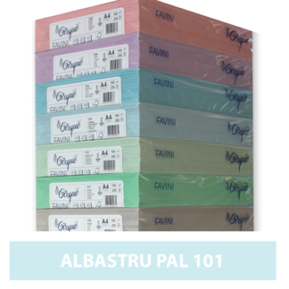Carton colorat A4 160g Favini 101 - albastru pal