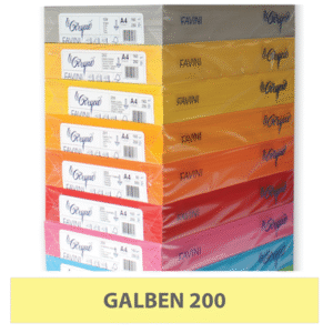Carton colorat A4 160g Favini 200 - galben