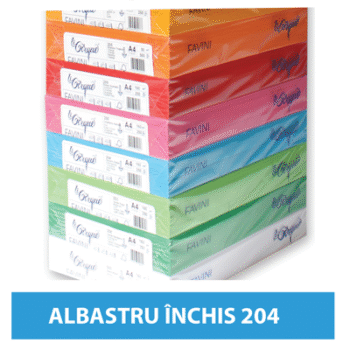 Carton colorat A4 160g Favini 204 - albastru inchis