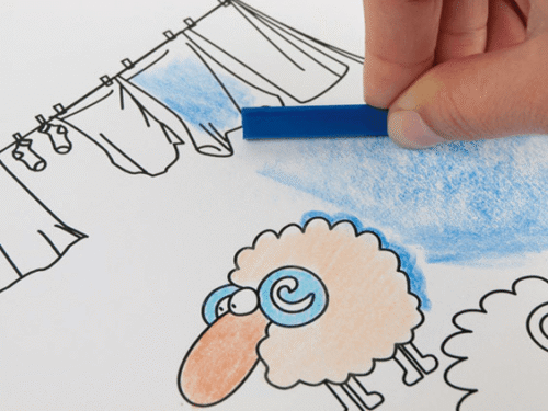 Creioane colorate cerate Milan 12 culori