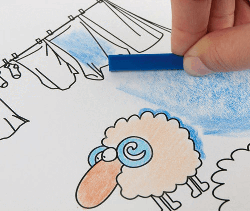 Creioane colorate cerate Milan 12 culori