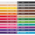 Creioane colorate Milan Bicolor 12 creioane 24 culori