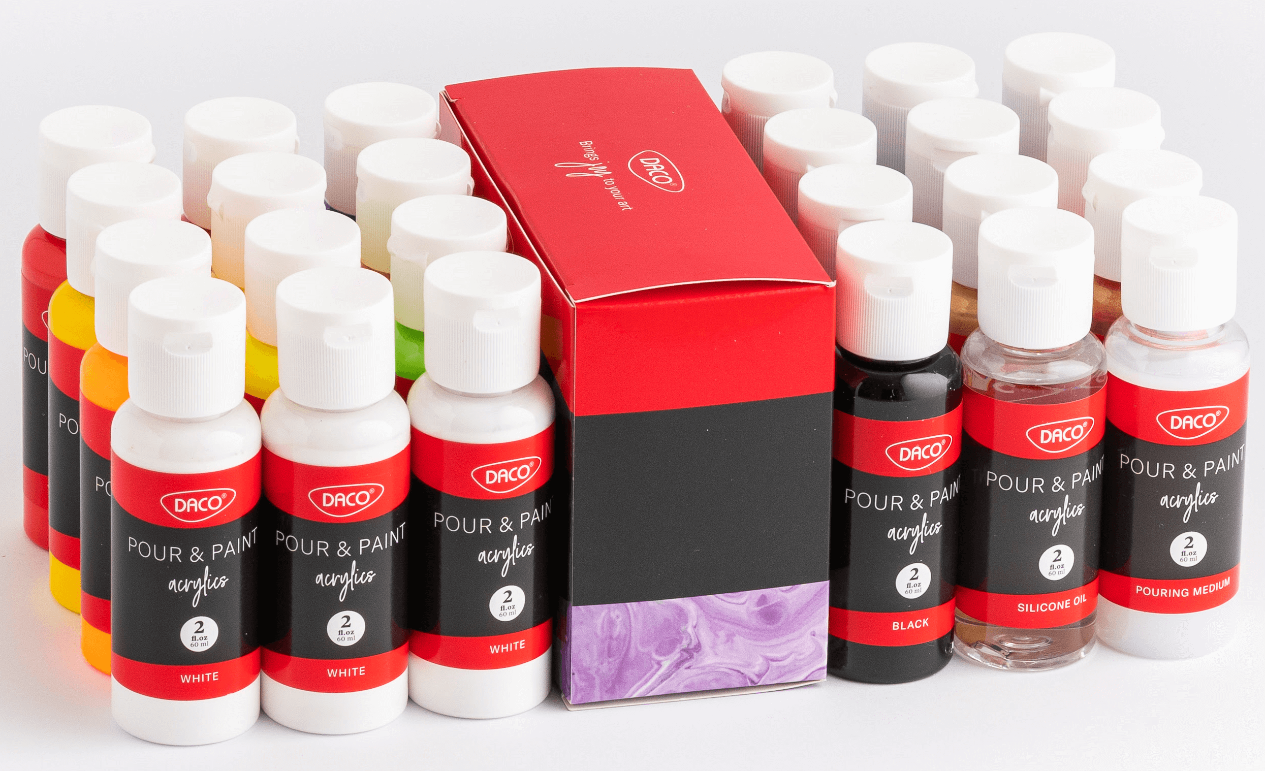 Culori acril 20 culori Daco Pouring CU324