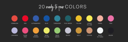 Culori acril 20 culori Daco Pouring CU324