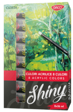 Culori acrilice Daco Shiny 8 culori 36ml