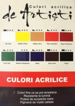 Culori acrilice 10 culori Artist Daco 22ml