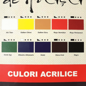 Culori acrilice 10 culori Artist Daco 22ml
