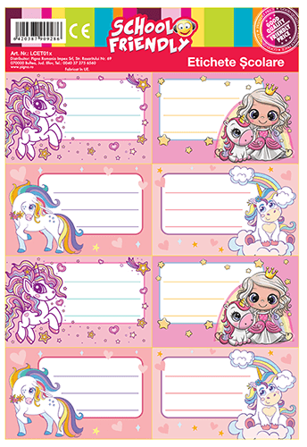 images Etichete scolare XOXO Fete