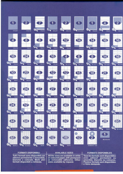 etichete autoadezive 40/a4