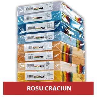 hartie rosie craciun