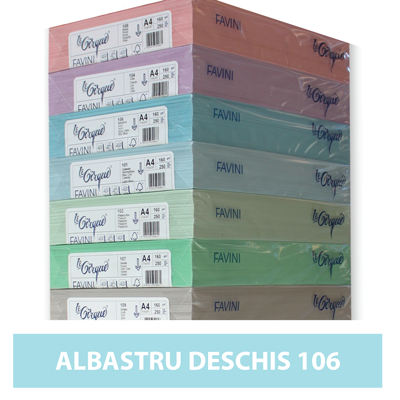 Hartie colorata A4 80g Favini 106 - albastru deschis