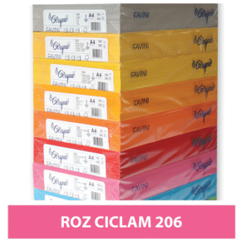 Hartie colorata A4 80g Favini 206 - roz ciclam