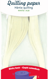 Hartie quilling Uni Daco 0.5 x 42.5 cm - Alb