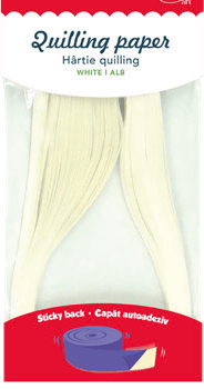 Hartie quilling Uni Daco 0.5 x 42.5 cm - Alb