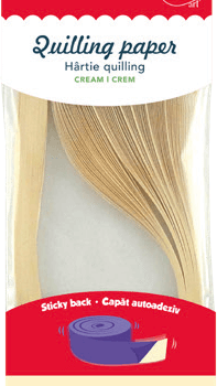 Hartie quilling Uni Daco 0.5 x 42.5 cm - Crem